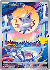 Hisuian Zorua Illustration Rare from Pokemon TCG 30th Celebration