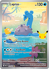Lapras Illustration Rare from Pokemon TCG 30th Celebration