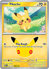 Pikachu card 3 from Pokemon TCG 30th Celebration