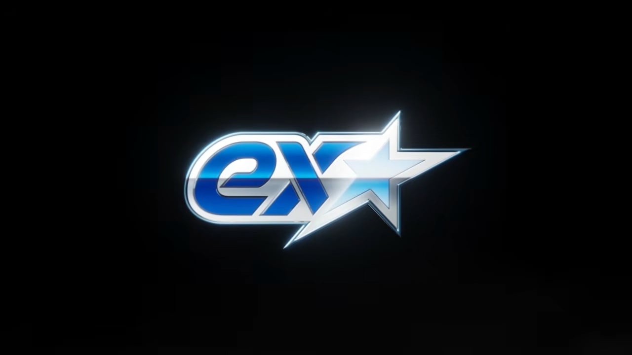 The Pokémon ex★ series logo on a black background