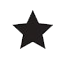 Rare rarity symbol - black star