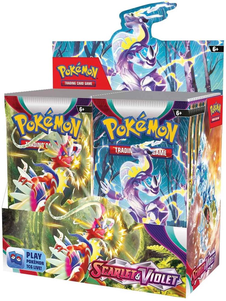 Pokémon TCG Scarlet and Violet booster box product packaging