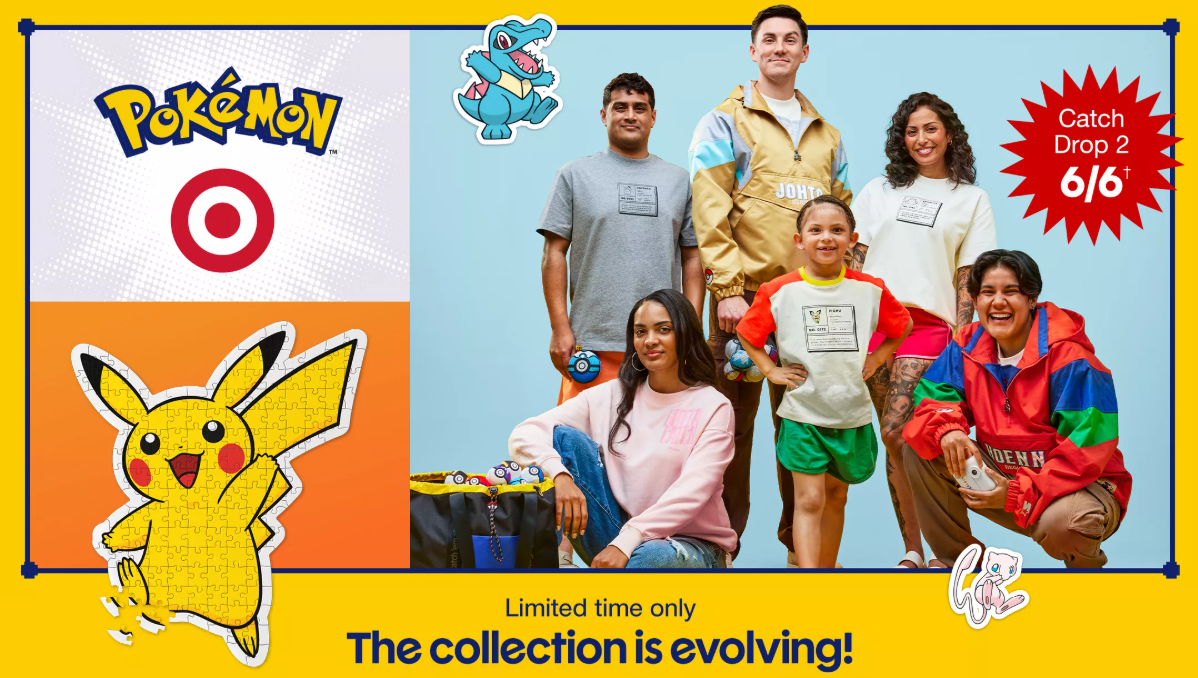 Target Exclusive Pokémon Jackets and More Drop June 6th